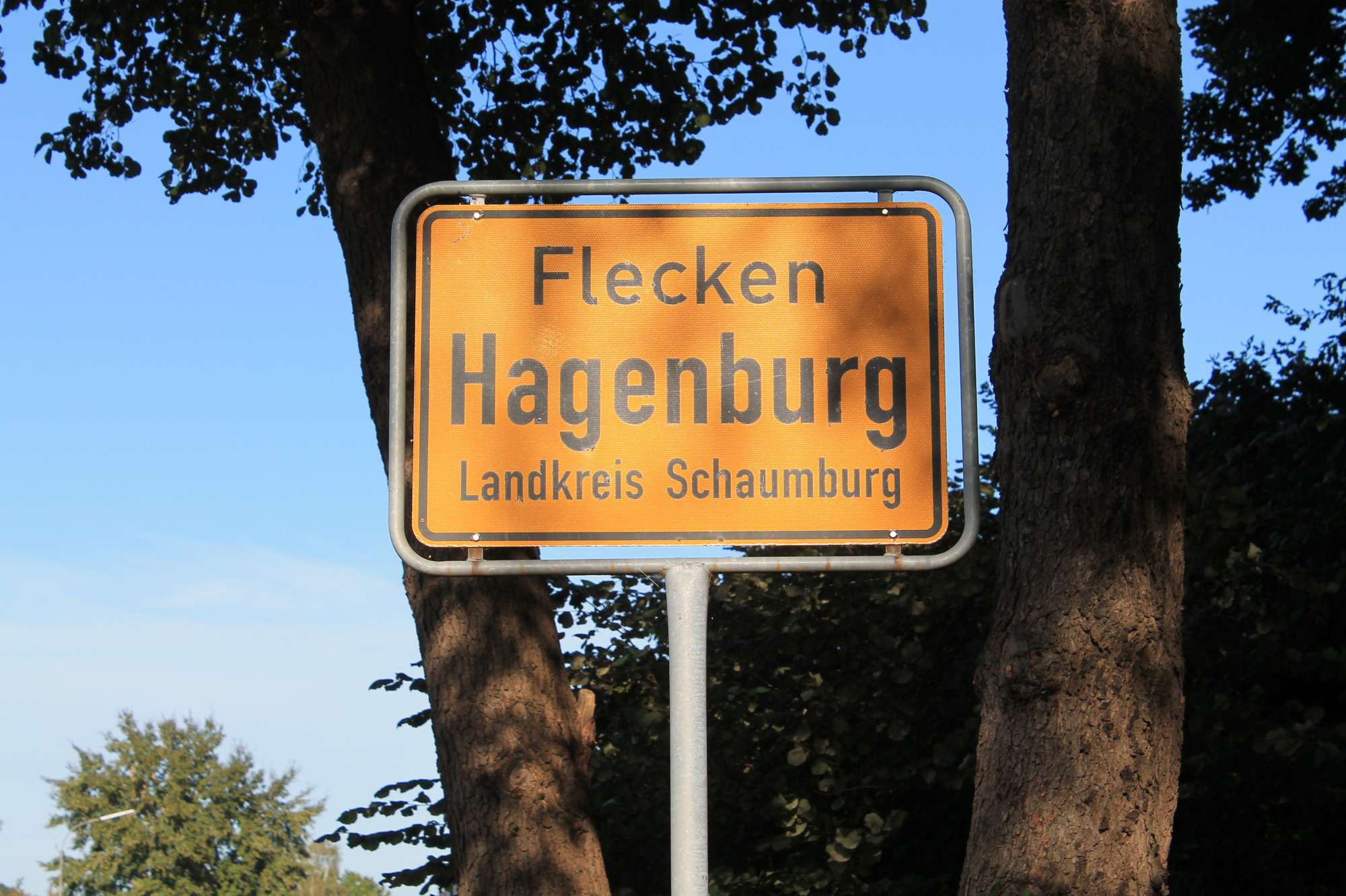 Ortsschild Hagenburg